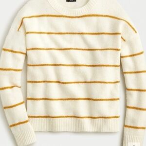 J. Crew Cream and Gold Knit Sweater
